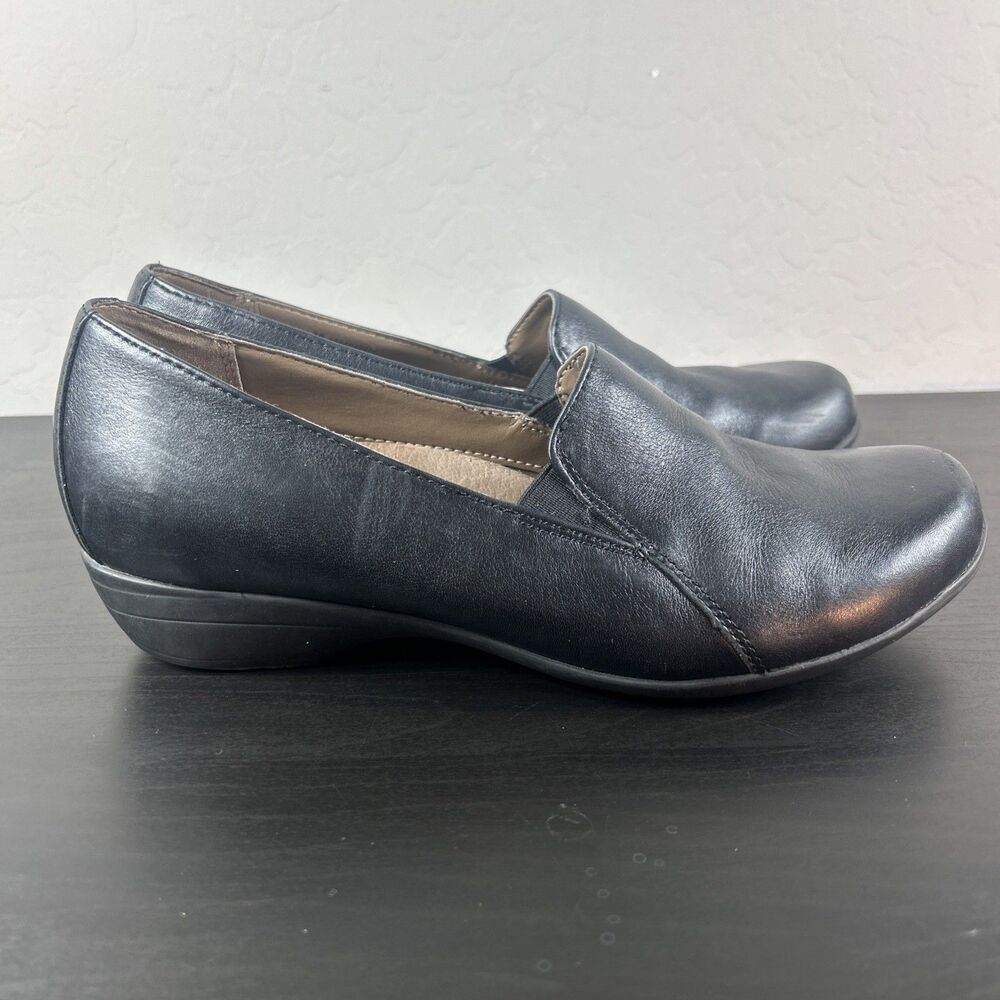 Dansko Farah Clogs Women’s Size 38 US 7.5-8 Black Leather Career Comfort